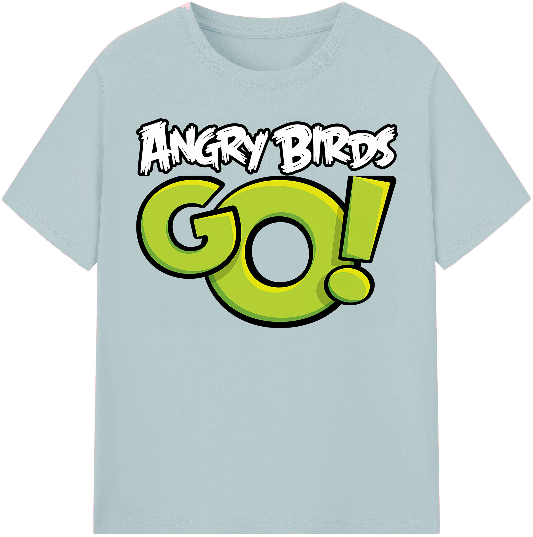 （画像用） Angry Birds アングリーバード 綿100％半袖Tシャツ（フロントプリント）